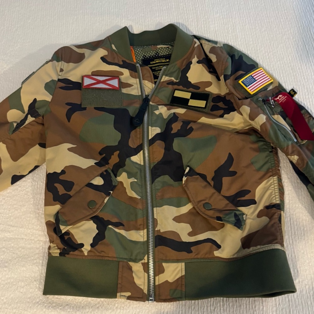 Alpha Industries MA-1 Camo Bomber Jacket